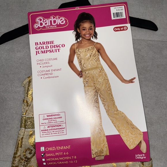 Barbie Gold and Cream Jumpsuit - Picture 1 of 5